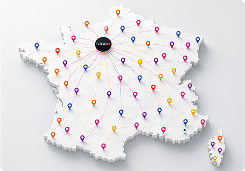 Une force de vente nationale